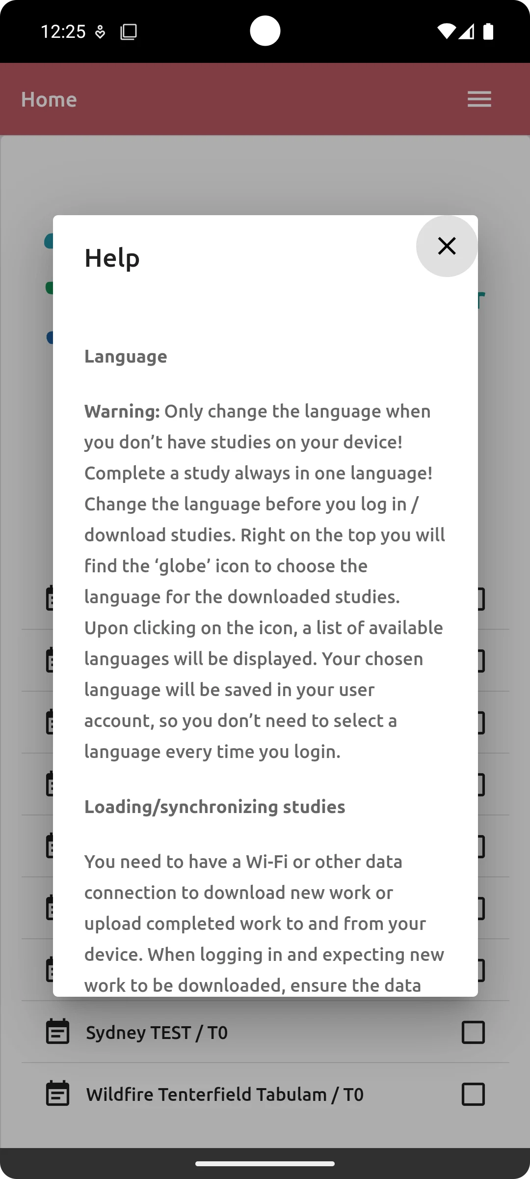 Zurich CRMC App screenshot